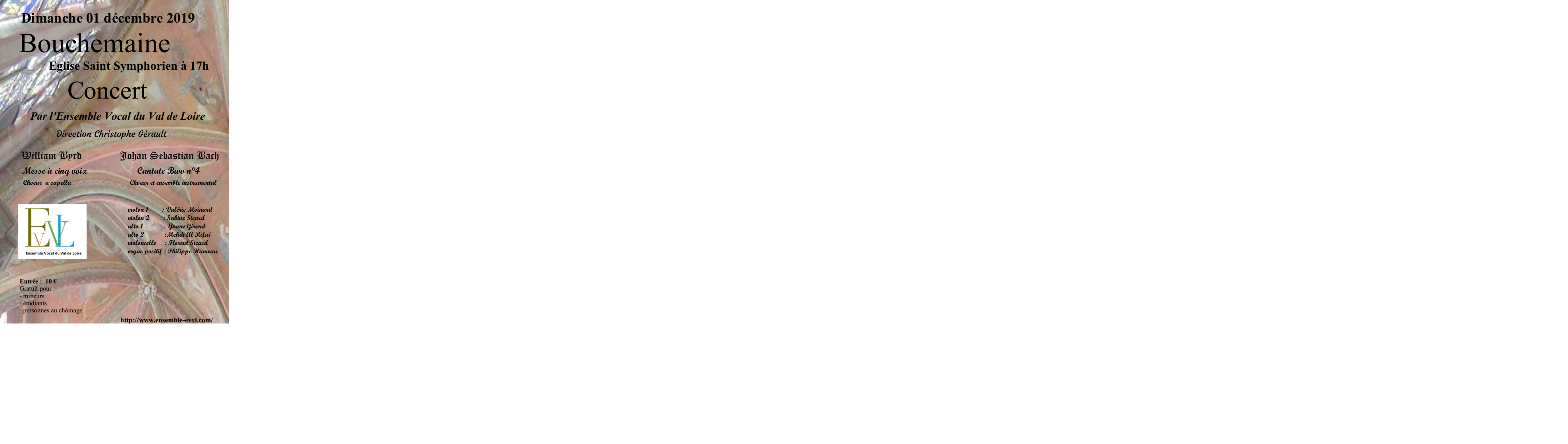 2019 - JS. Bach et W. Byrd